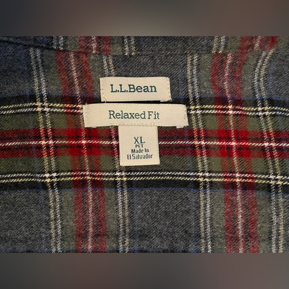 L.L. Bean Womens Flannel - Picture 2 of 2